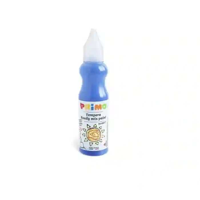 Tempera botella 50 ml, Azul - Primo