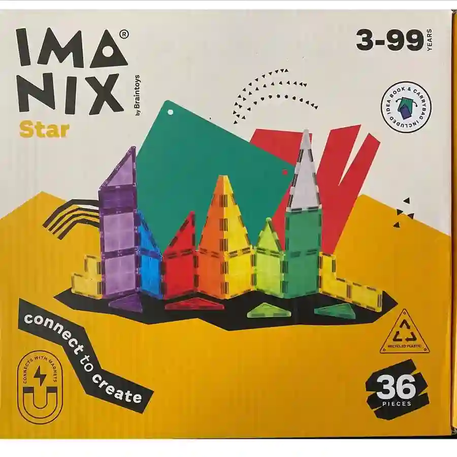 Imanix star 36 piezas - Braintoys