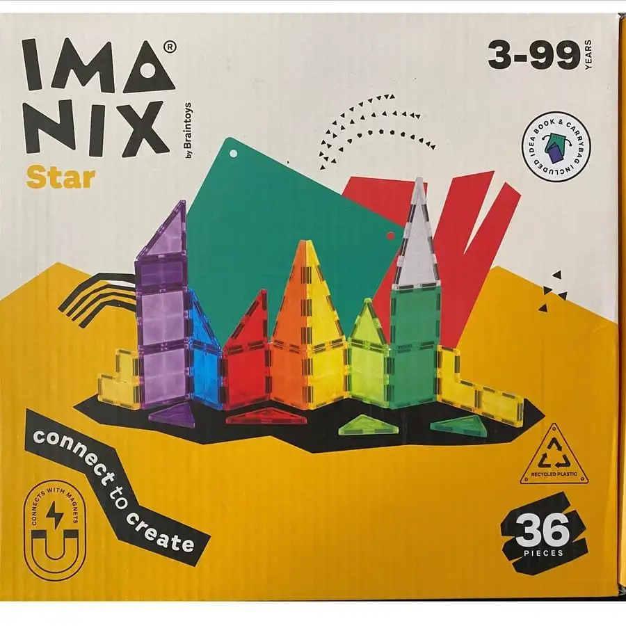 Imanix star 36 piezas - Braintoys
