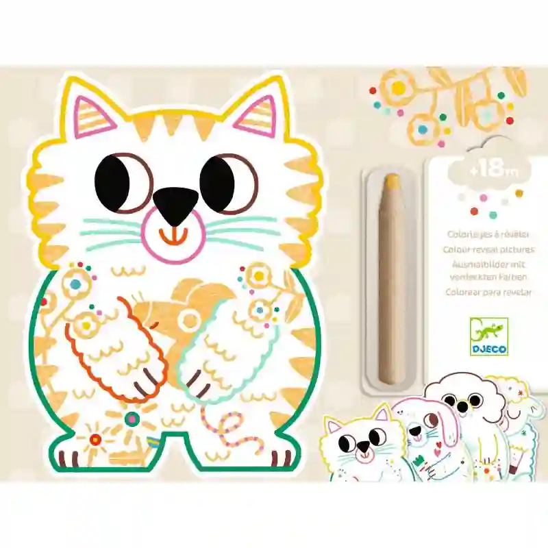 Colorear animales domésticos - Djeco