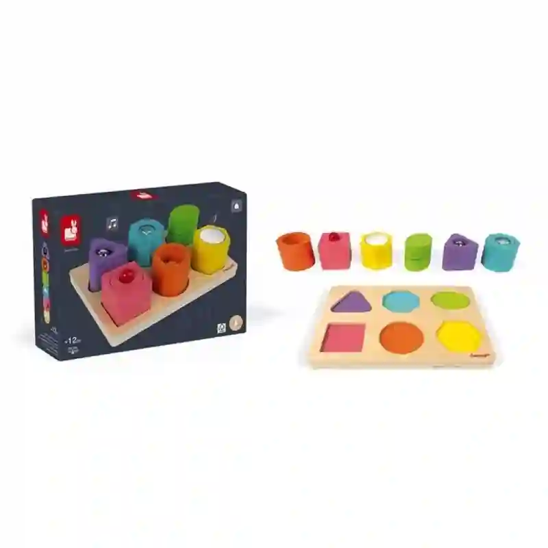Puzzle con 6 figuras sensoriales