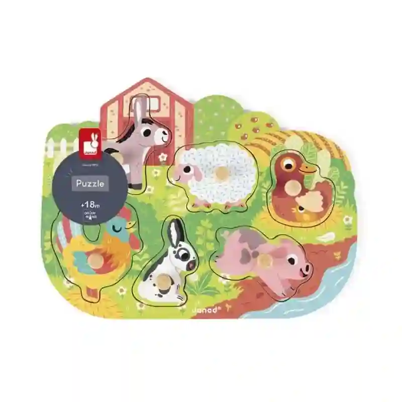 Puzzle encajable: La granja