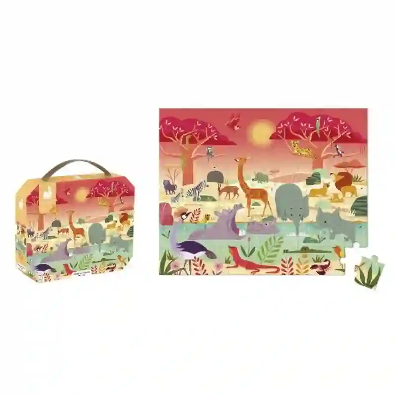 Puzzle: La reserva de animales - 54 pz