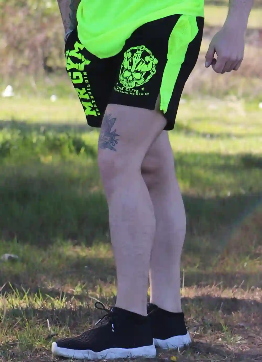 Neon Yellow Short Pants