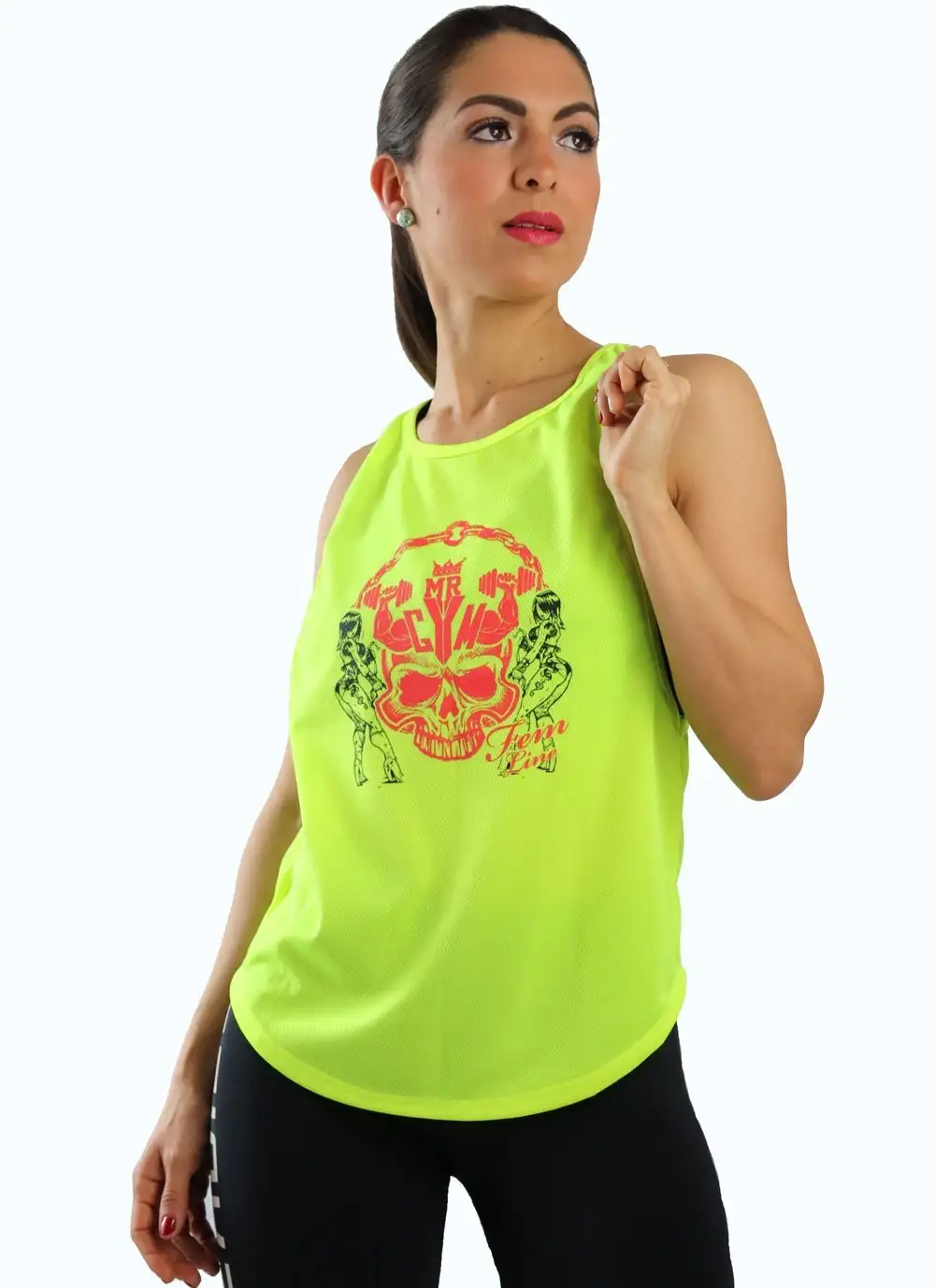 CAMISETA WAFER FEM AMARILLO NEON