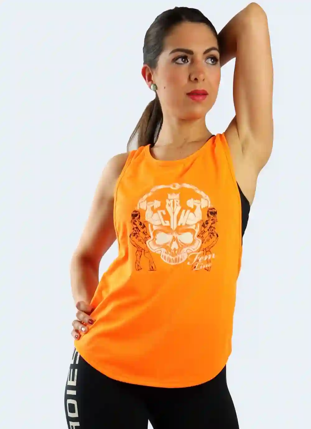NEON ORANGE WAFER T -SHIRT