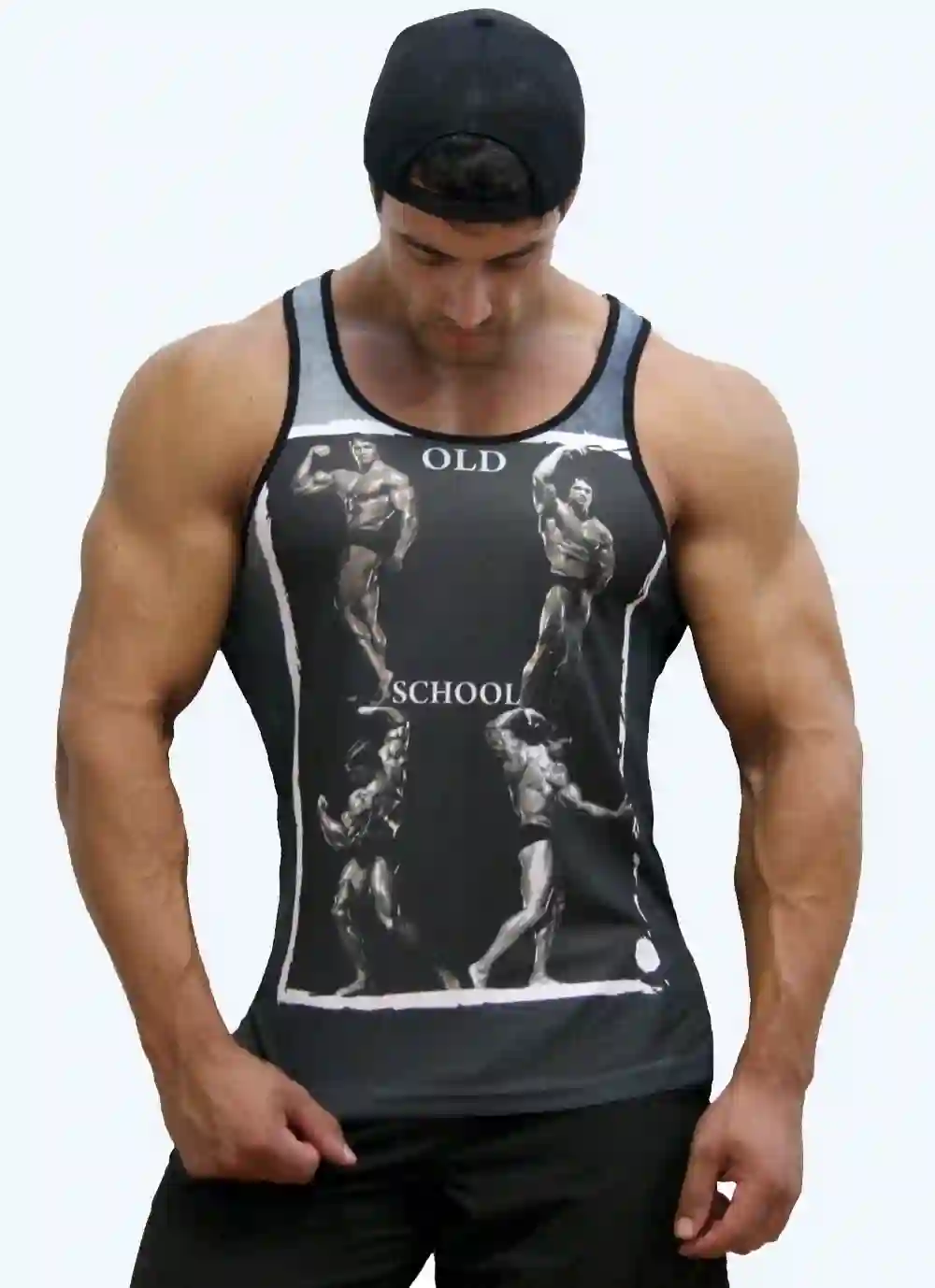 Bodybuilder poses t -shirt