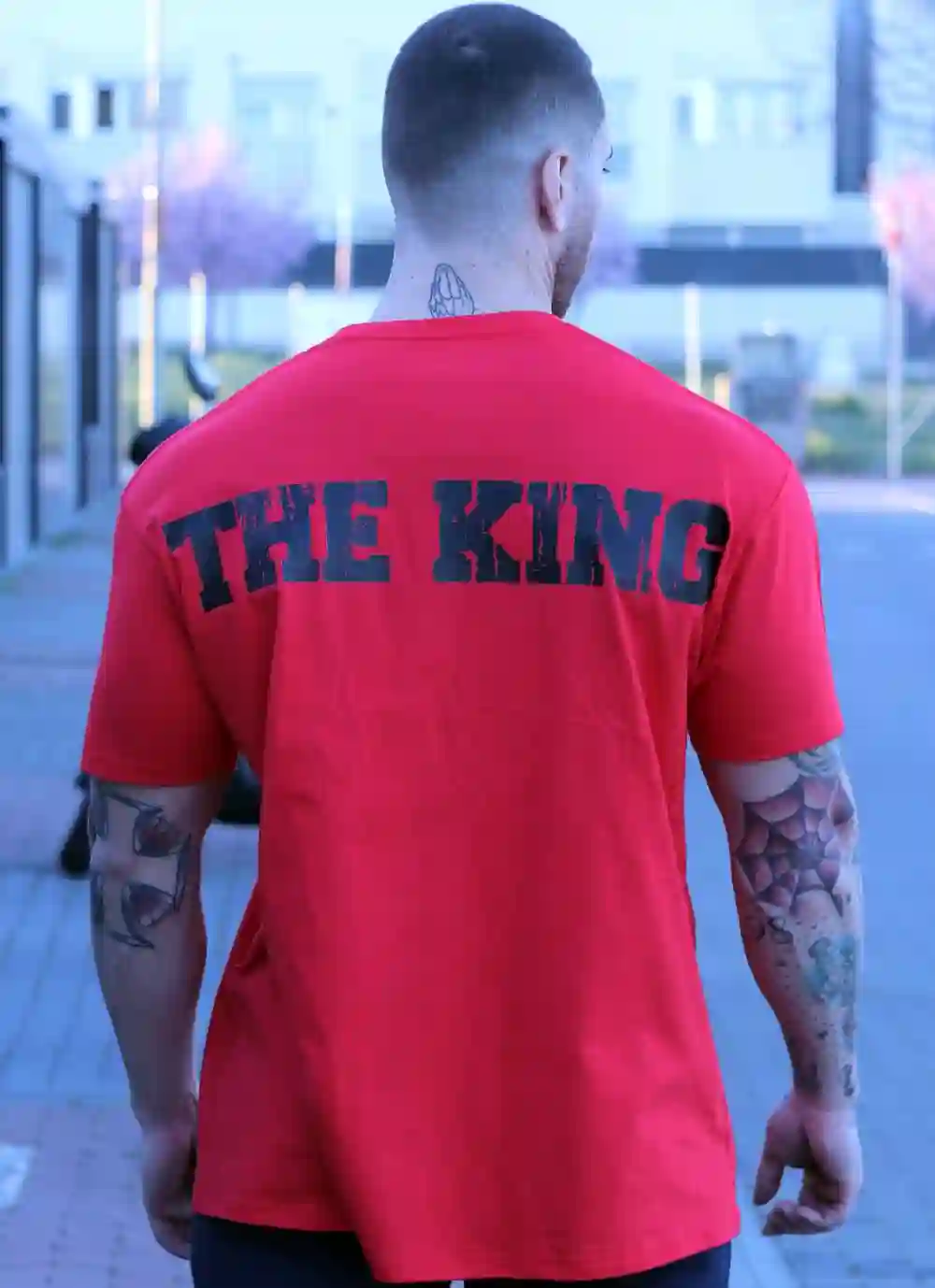 CAMISETA OVERSIZE RED BLACK THE KING