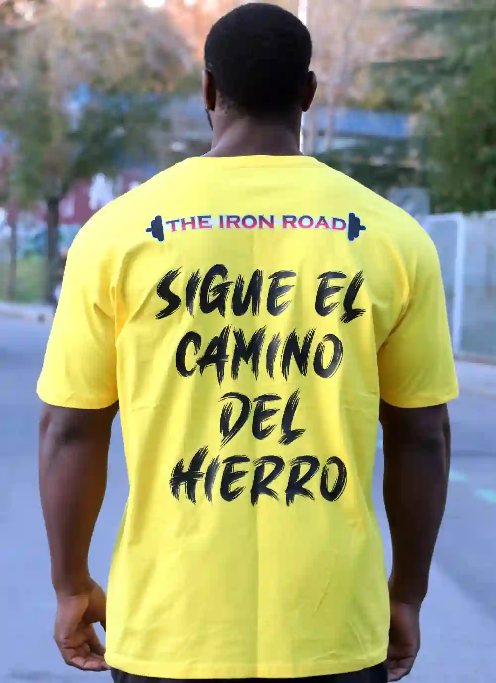 Oversize Yellow Iron Road T -shirt