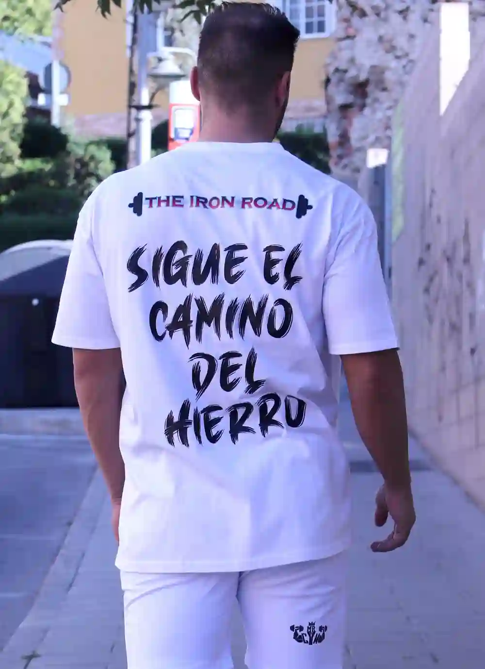 Oversize White the Iron Road T -shirt
