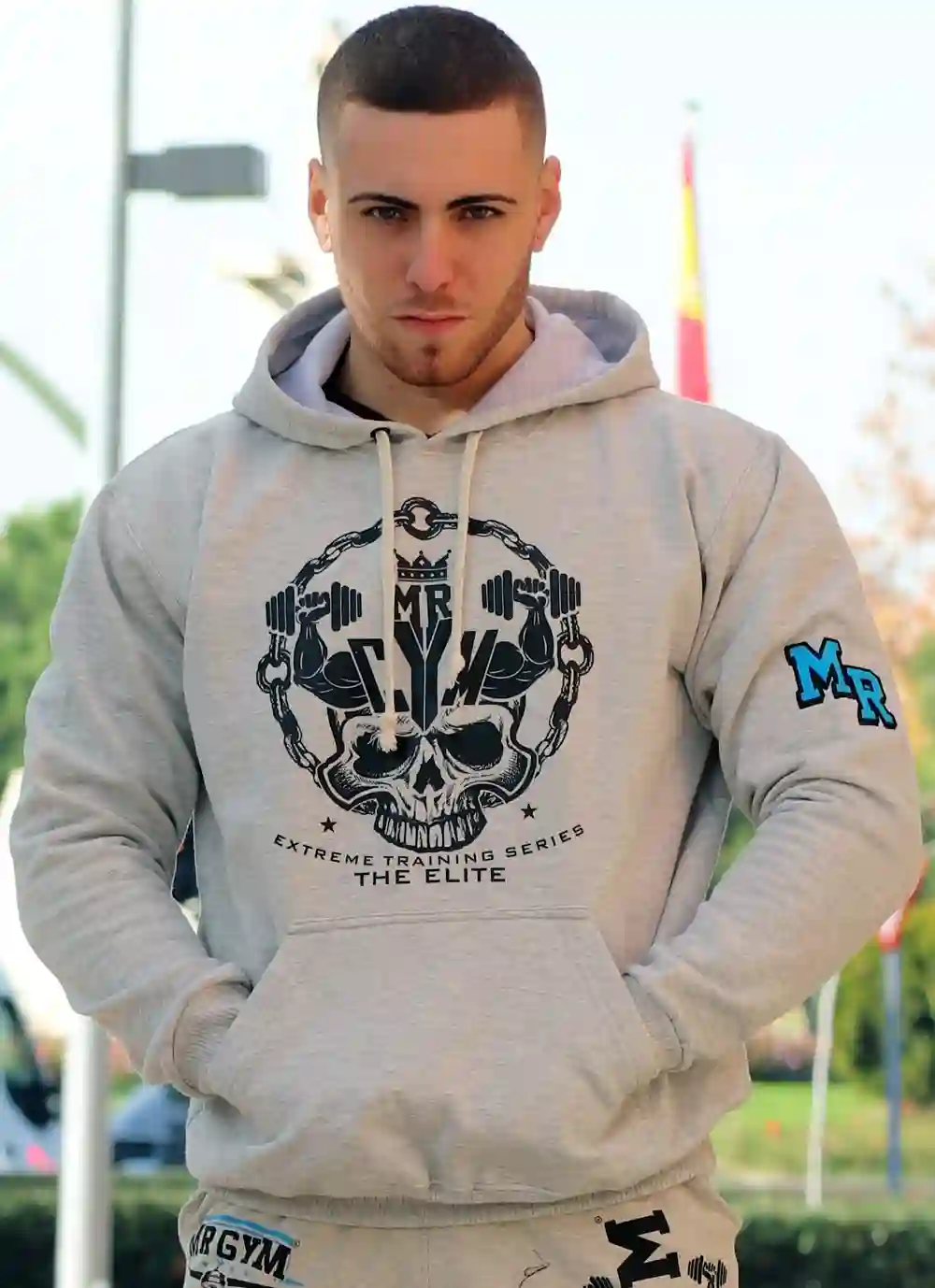 Light gray skull