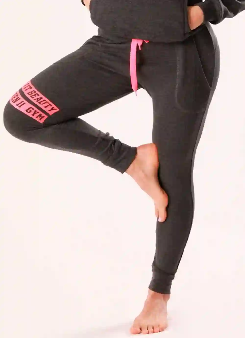 Gym line dark gray lycrado pants
