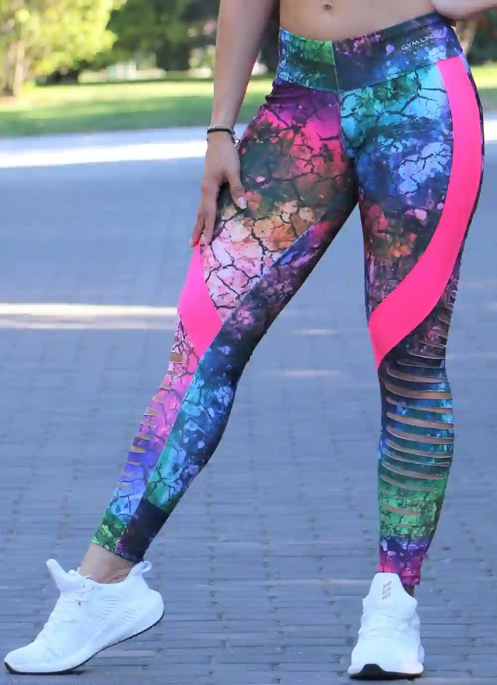 MALLAS RASGADAS GALAXY PINK NEW DE GYM LINE