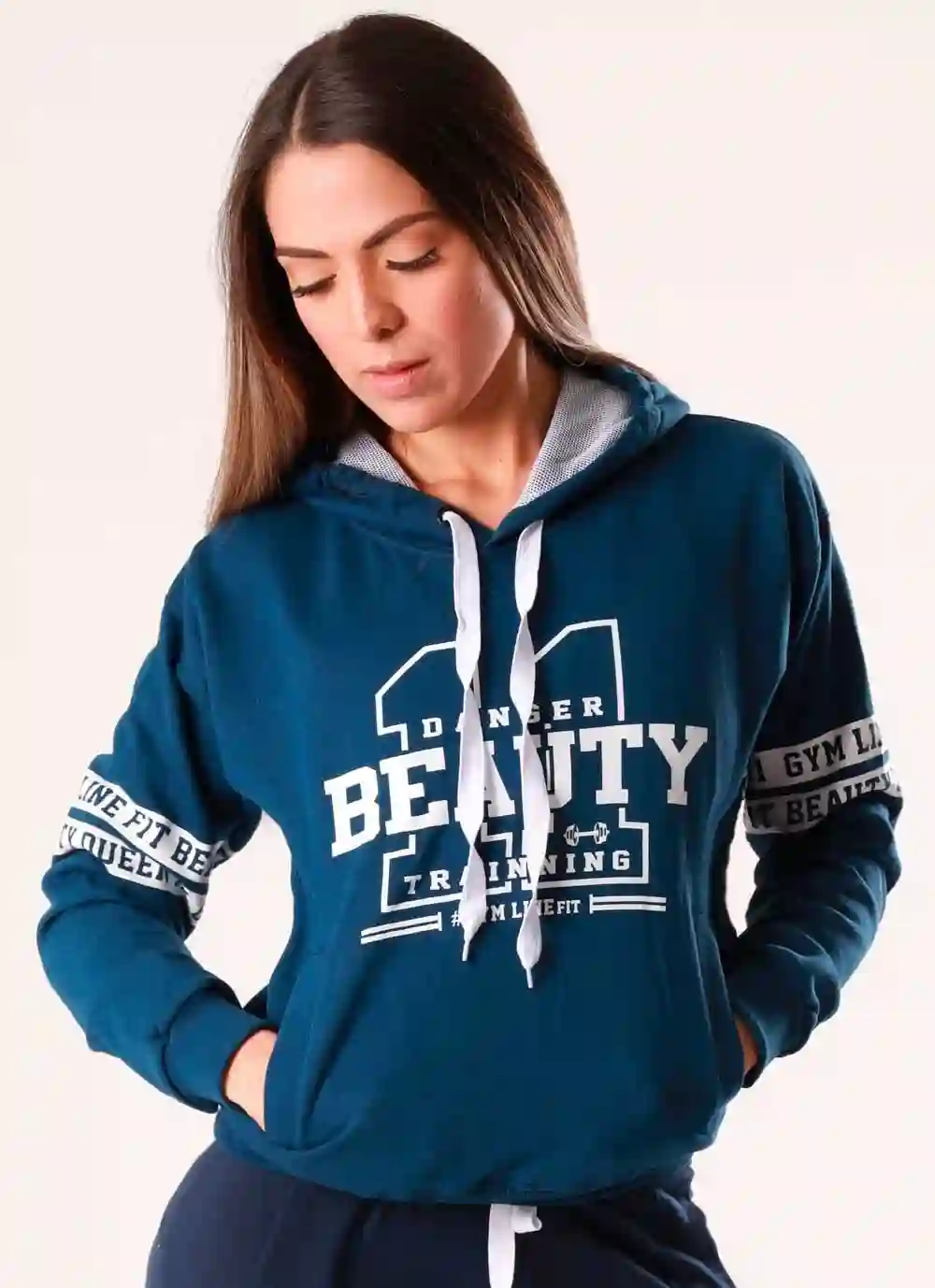 Gym Line Beauty Danger Blue Sweatshirt