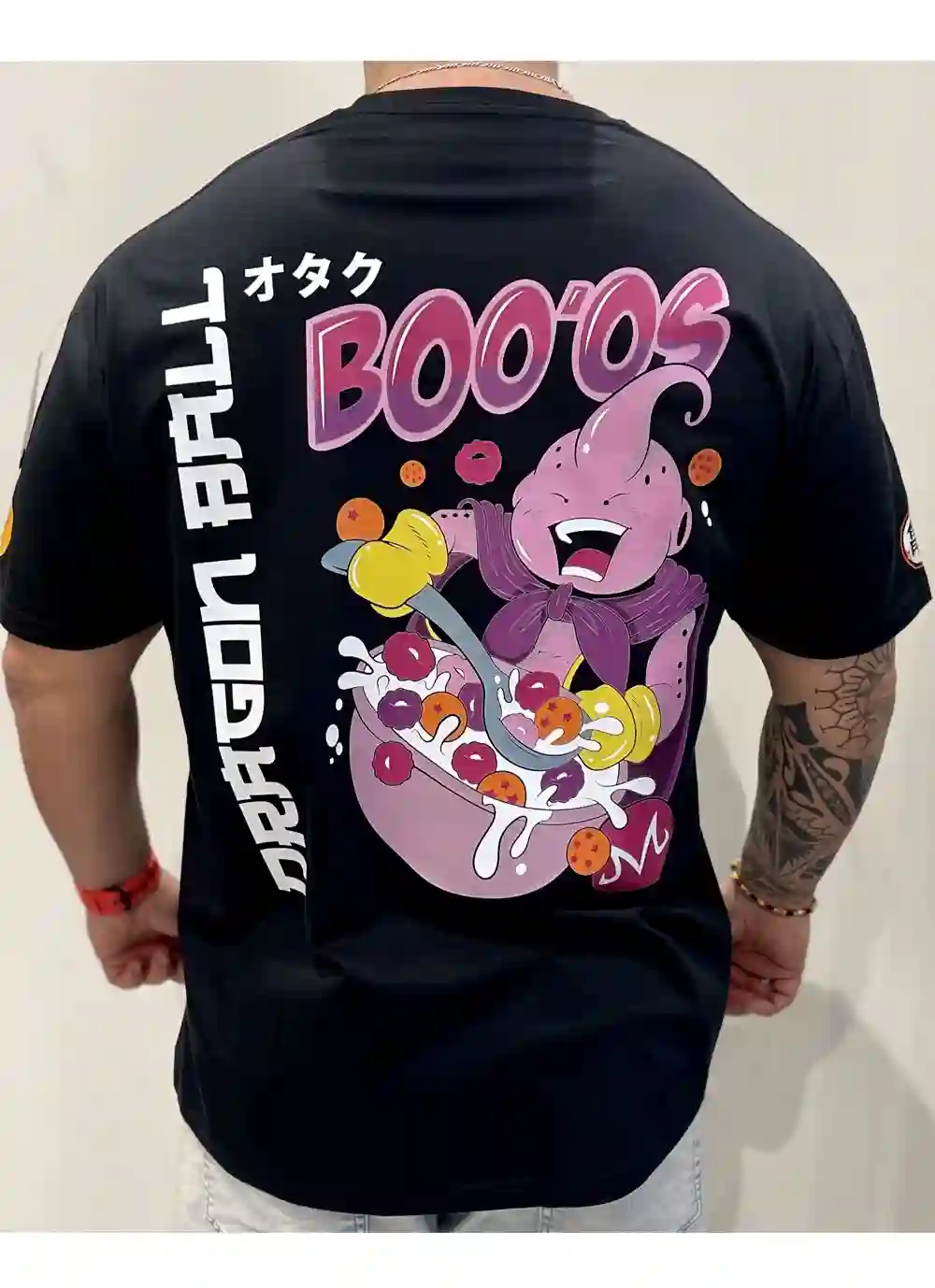 CAMISETA NEW OVERSIZE MAJIN BOO CEREALES DRAGON BALL