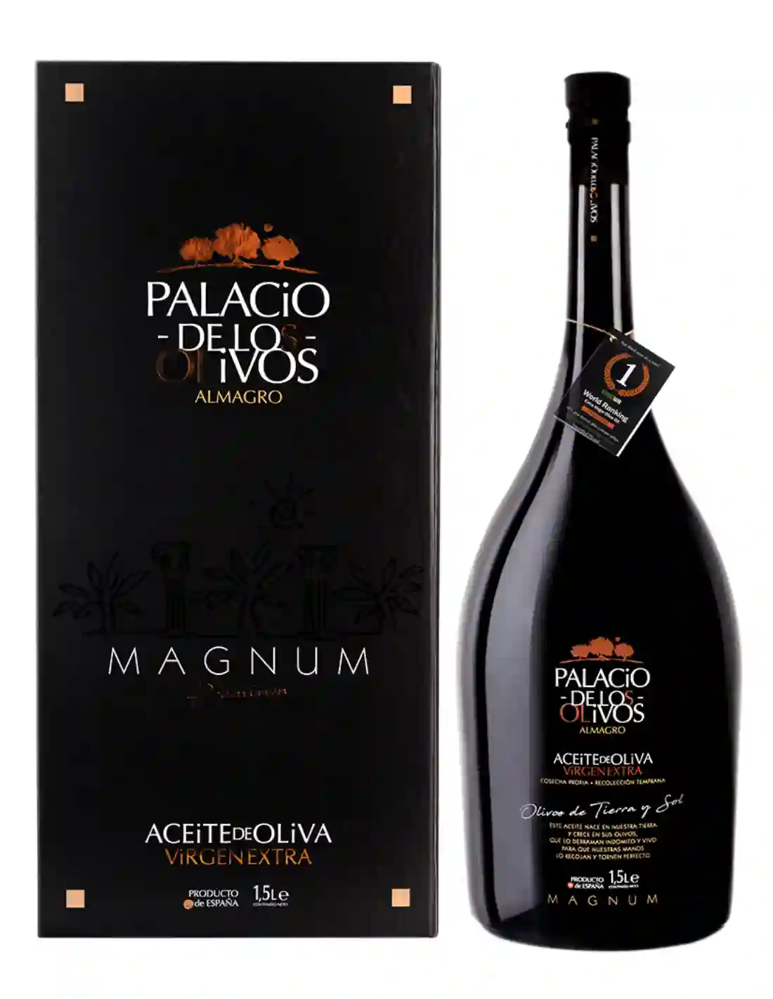 Palacio de Los Olivos Magnum Picual - Estuche + Botella de Vidrio 1,5L