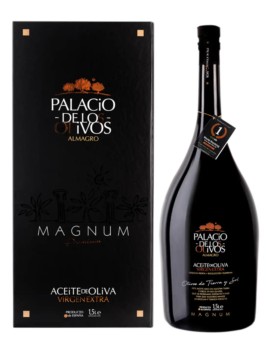 Palacio de Los Olivos Magnum Picual - Estuche + Botella de Vidrio 1,5L