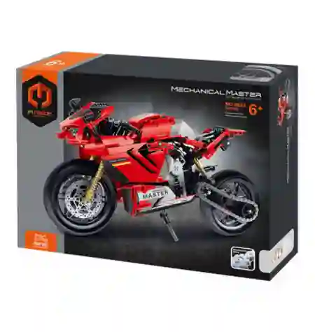 Construcción Bloques - Moto Roja - IM Master