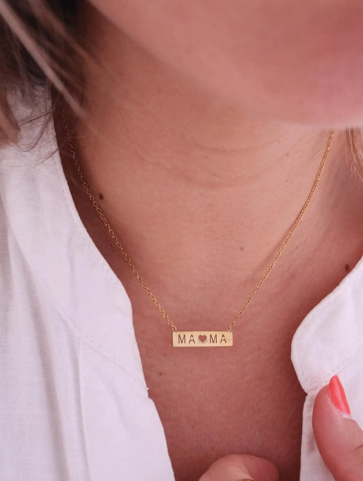 Collar MAMÁ con Corazón - Imagen 5