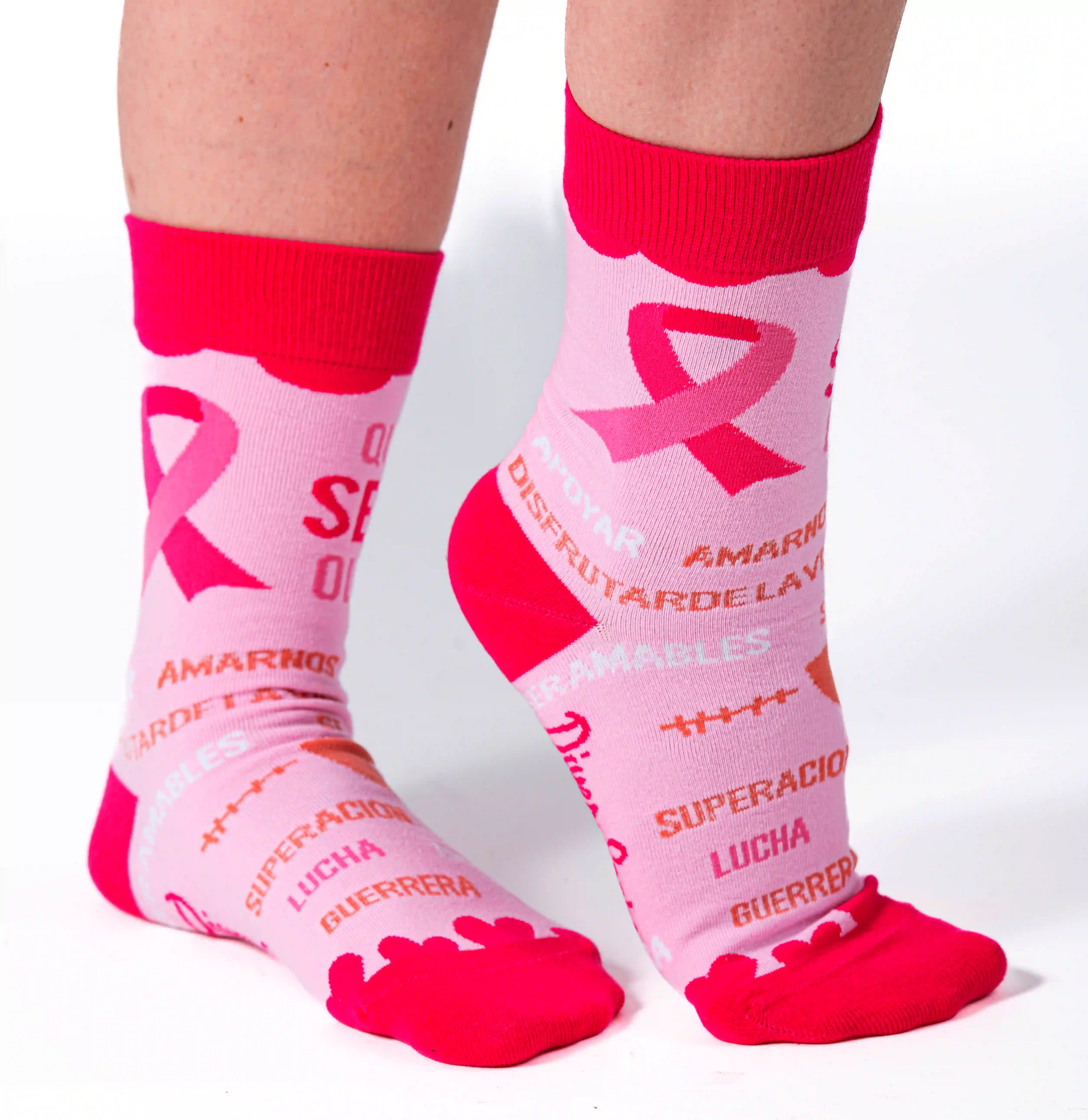 Pink loop socks