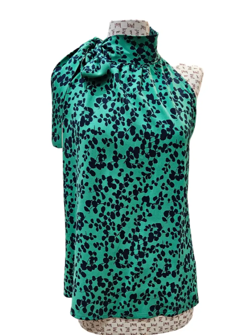 Top halter verde hojas - Imagen 3