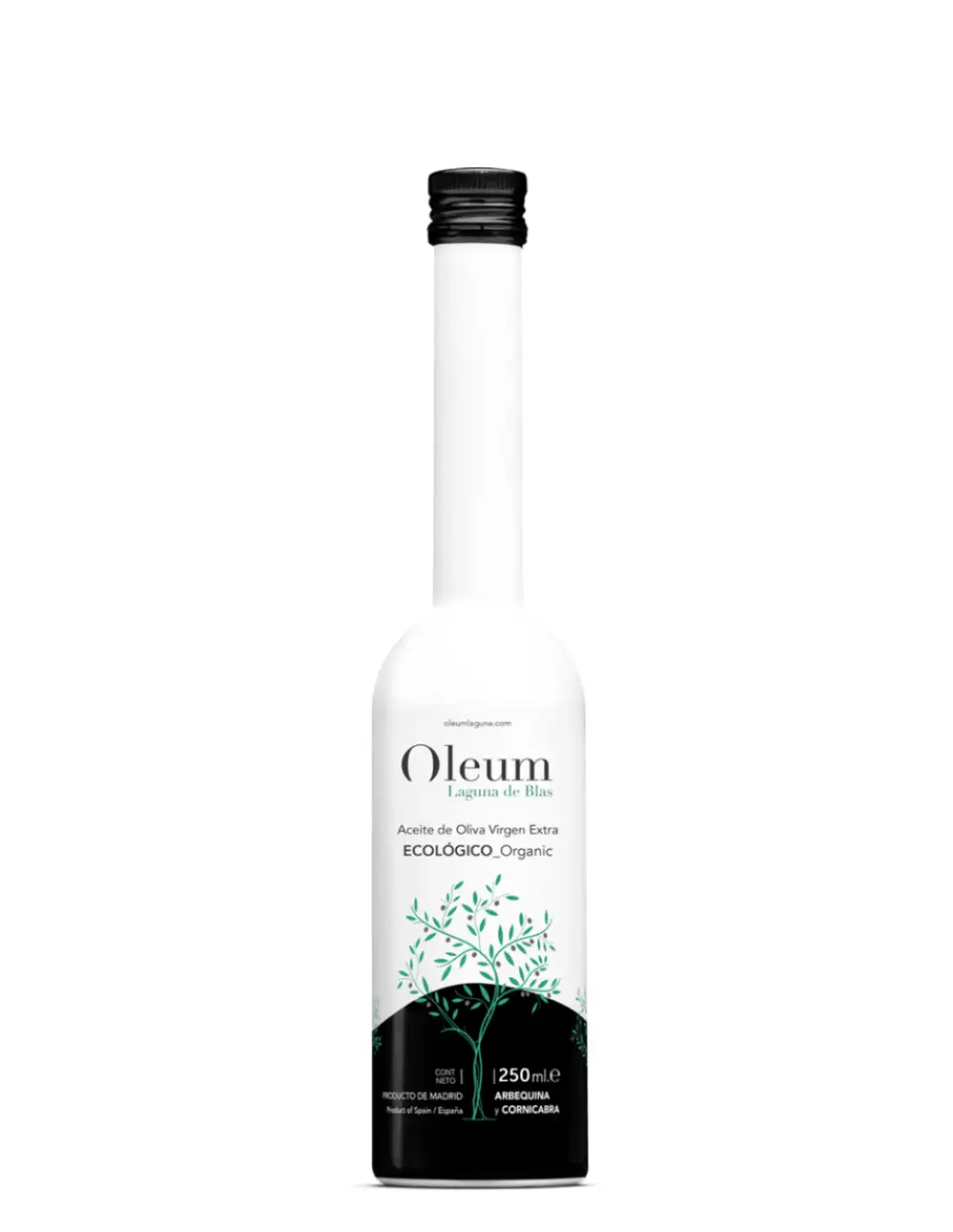 Oleum Laguna de Blas Arbequina y Cornicabra Ecológico - Botella de vidrio 250 ml.