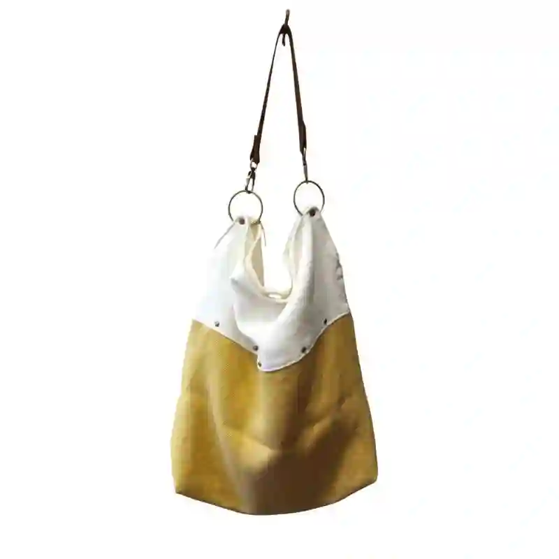 BOLSO HELIA LINO NATURAL /OCRE