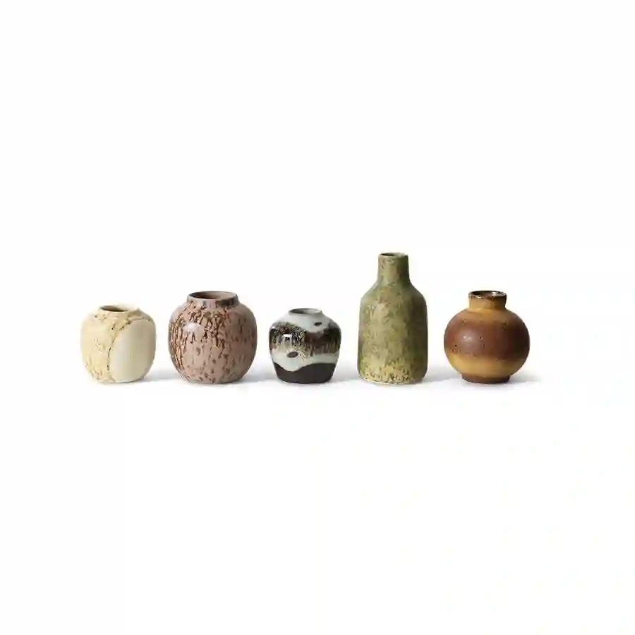Set 5 Jarrones 70s Ceramics / Hkliving