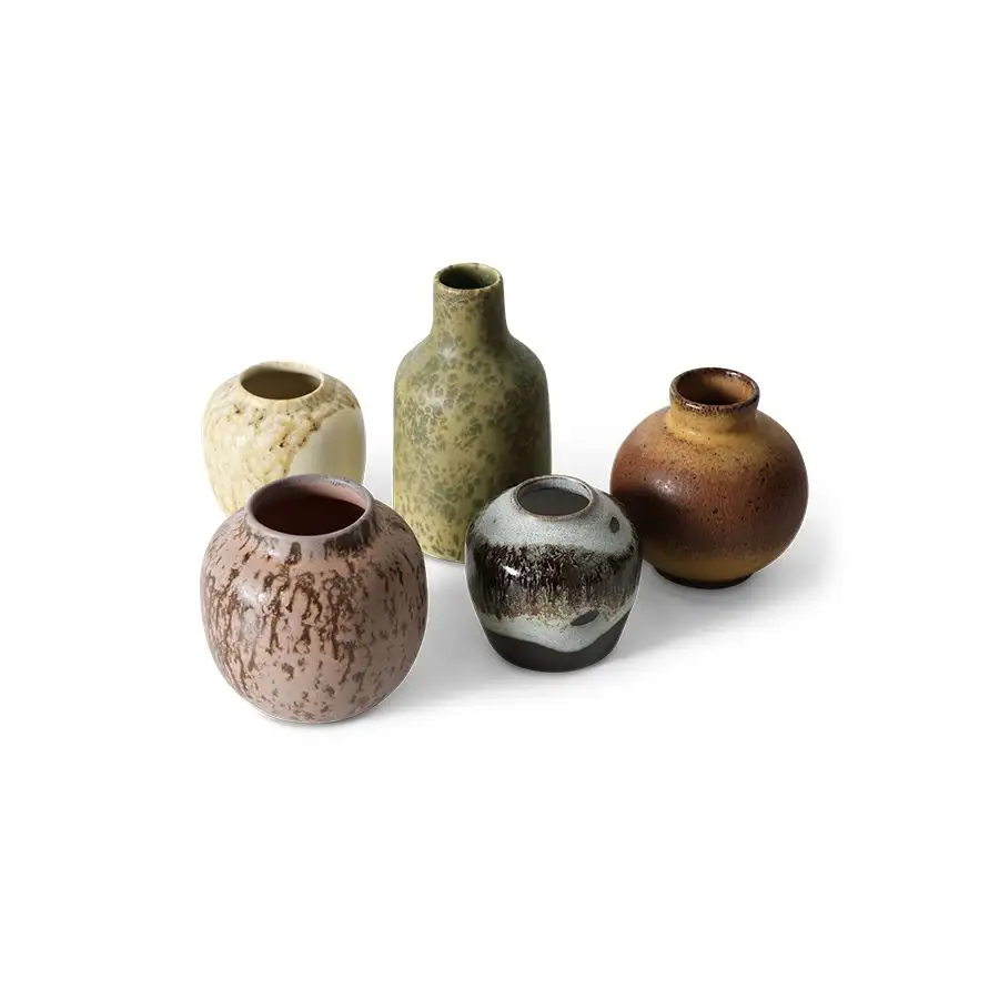 SET 5 JARRONES 70`S CERAMICS / HK LIVING - Image 3