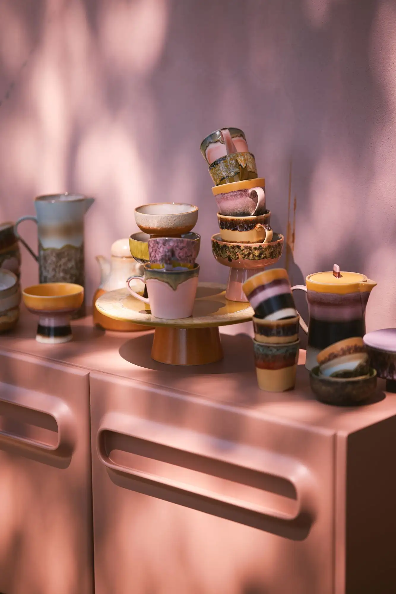SET 4 CAPUCCINO MUGS VISTA  / HK LIVING - Image 3