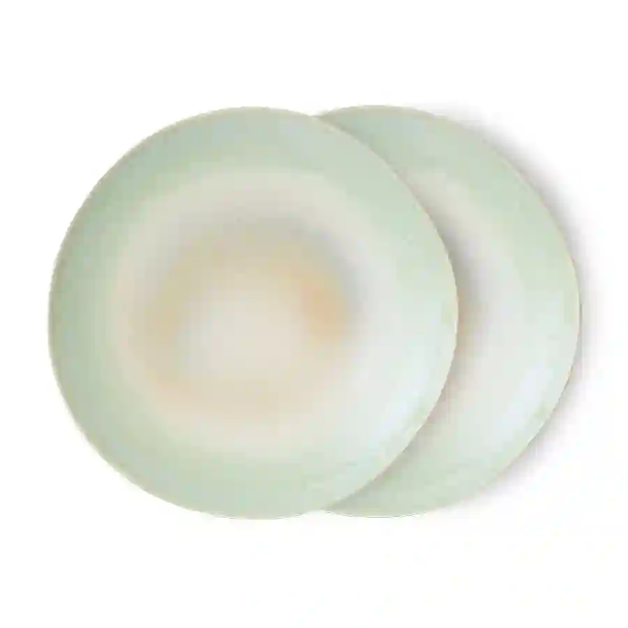 Set 2 PLATOS PALMS 70S CERAMICS / HKLIVING