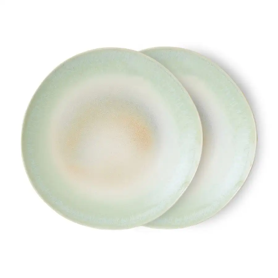 Set 2 PLATOS PALMS 70S CERAMICS / HKLIVING