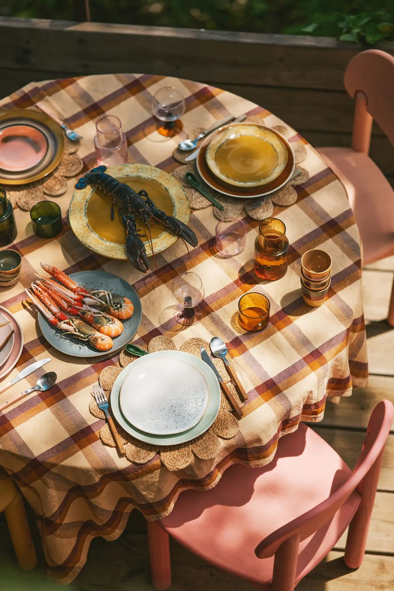 SET 2 PLATOS PALMS 70`S CERAMICS / HK LIVING - Image 5