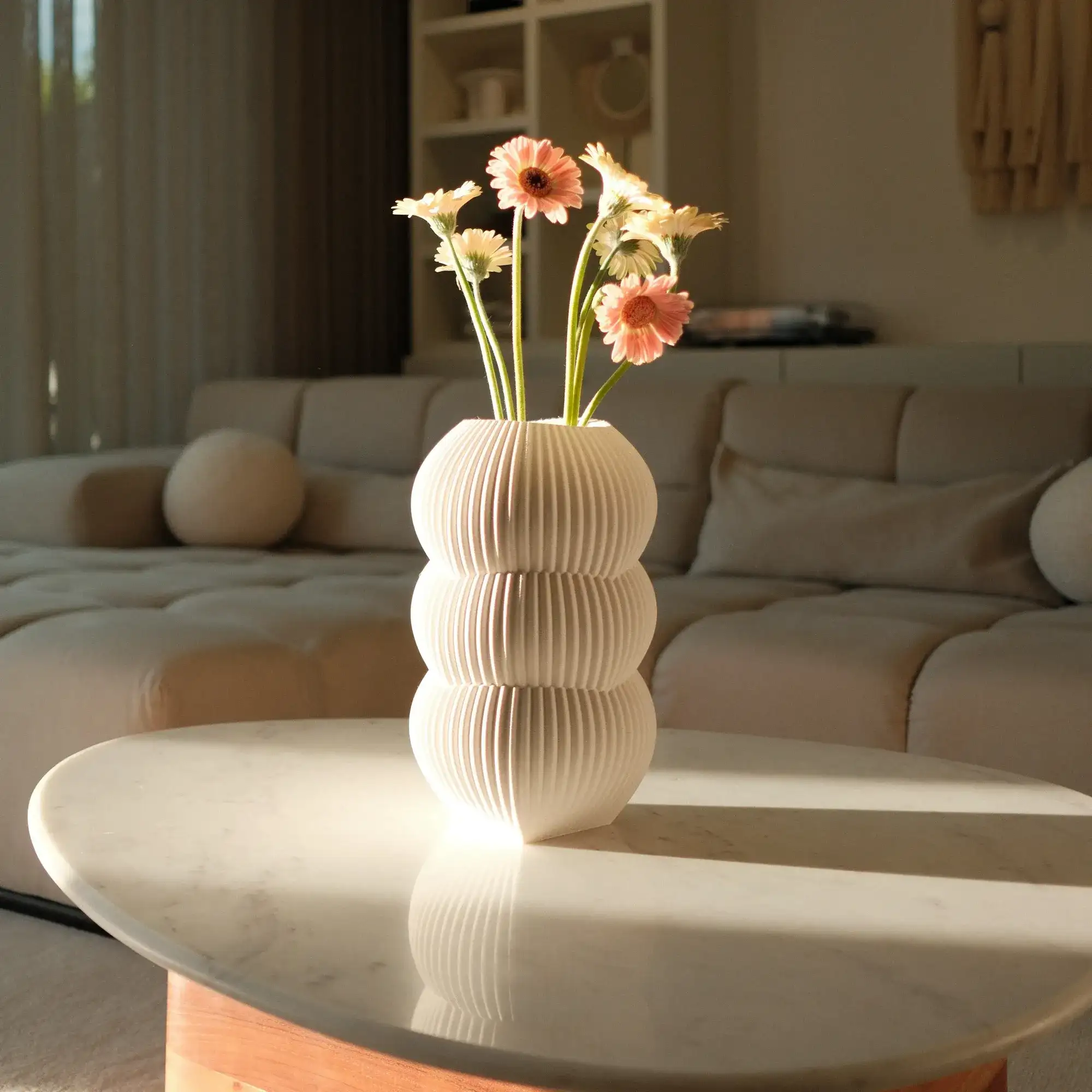 JARRÓN DENA BLANCO L / MENDELEK STUDIO - Imagen 2