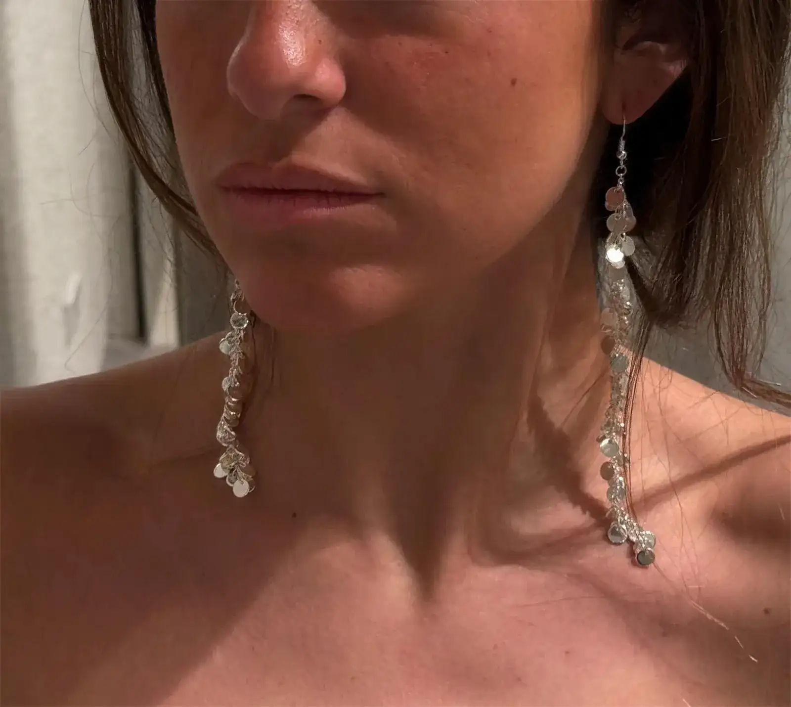Silver Tinsel / Susmie's Earrings - Image 2