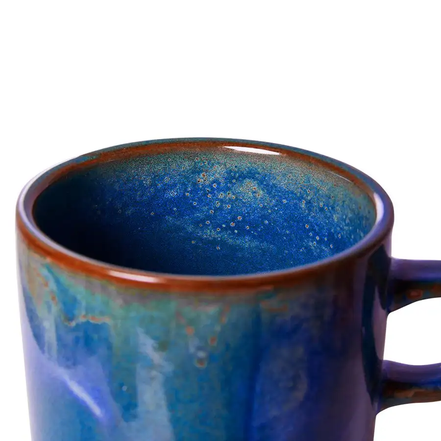 SET TAZA Y PLATO CHEF (RUSTIC BLUE) / HK LIVING - Image 3