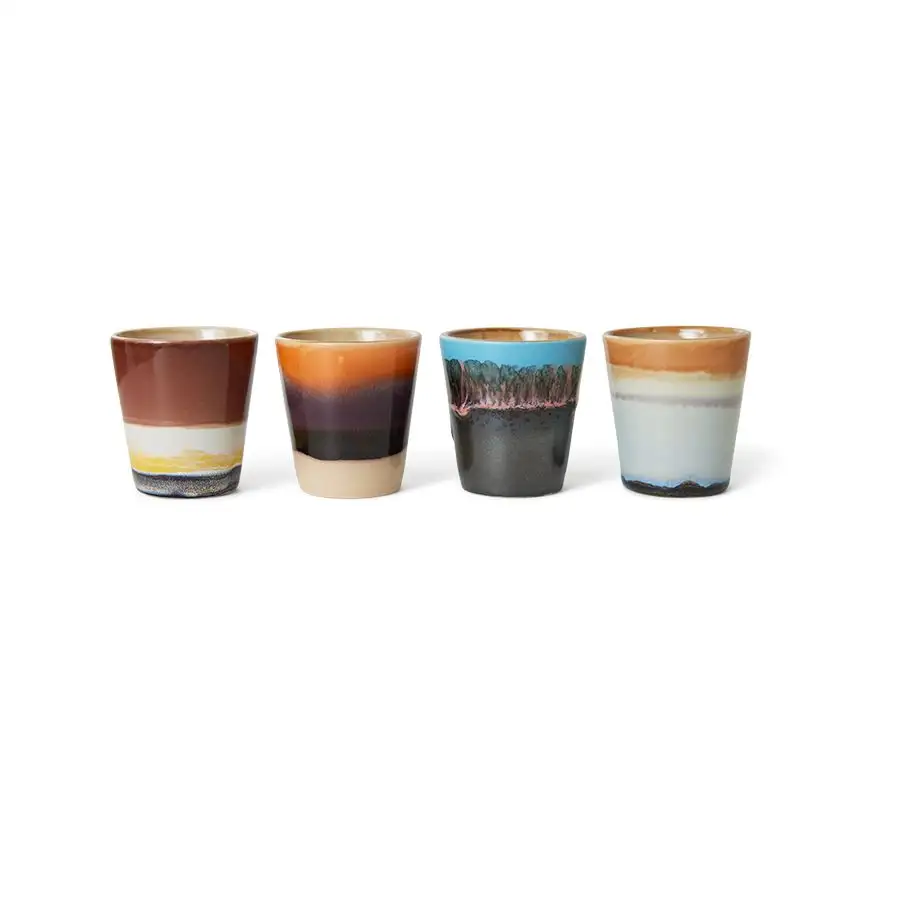 SET 4 RISTRETTO MUGS SOLAR / HK LIVING - Image 2