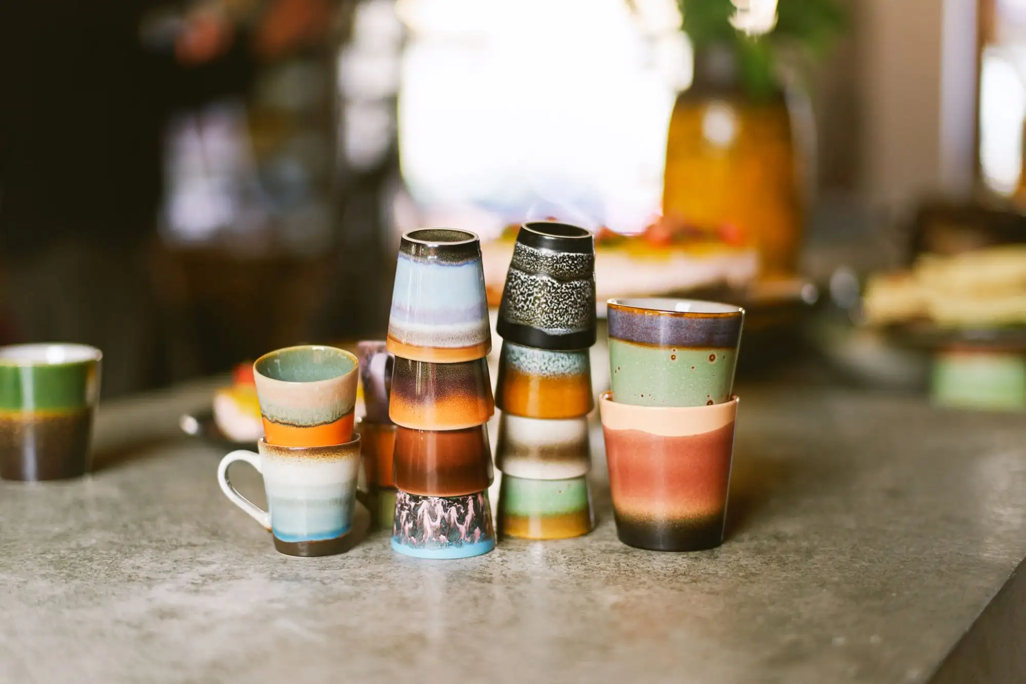 SET 4 RISTRETTO MUGS SOLAR / HK LIVING - Image 3