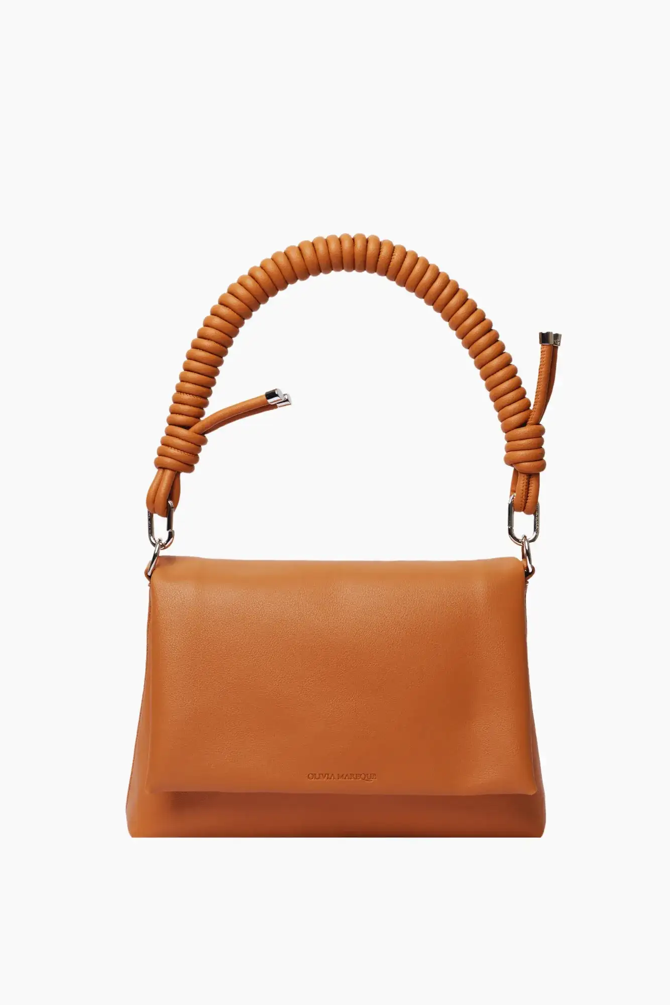 BOLSO OLIVIA (MARRÓN) + CADENA RIZADA HOMBRO / OLIVIA MAREQUE
