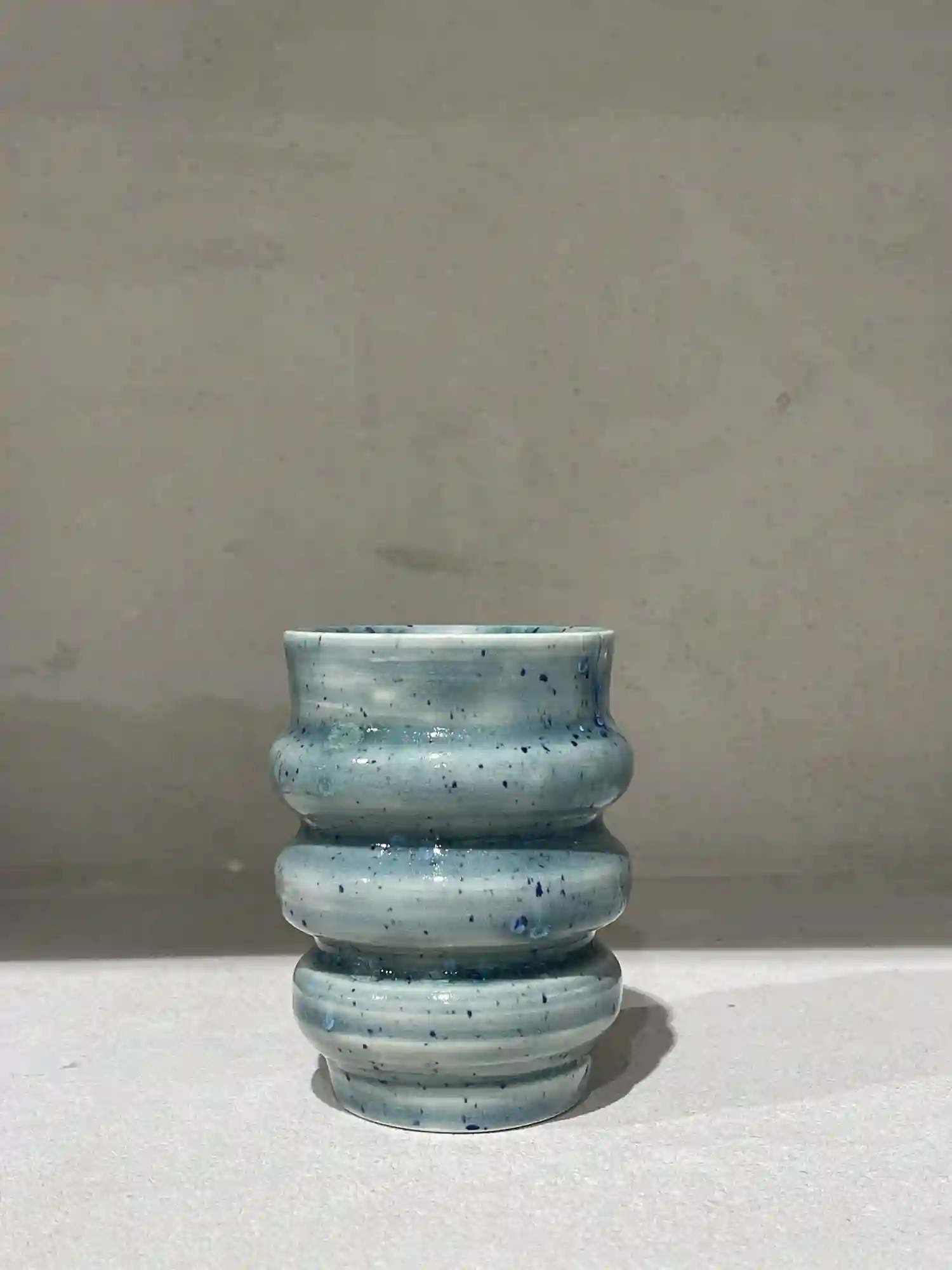 JARRÓN ESMALTADO MICHELÍN AZUL
