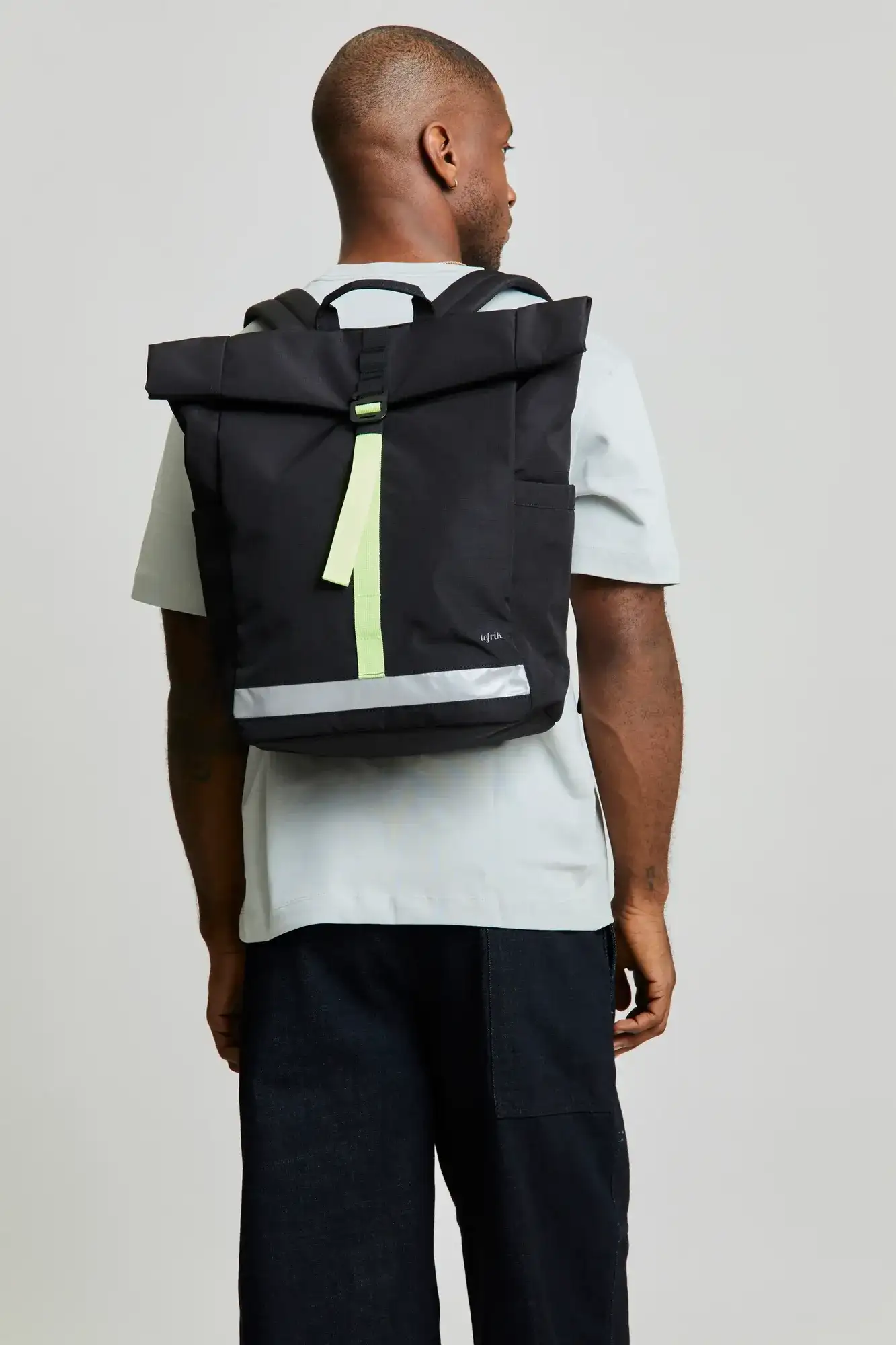 MOCHILA LARS ROLL VANDRA (BLACK LIME RIPSTOP) / LEFRFIK - Image 7