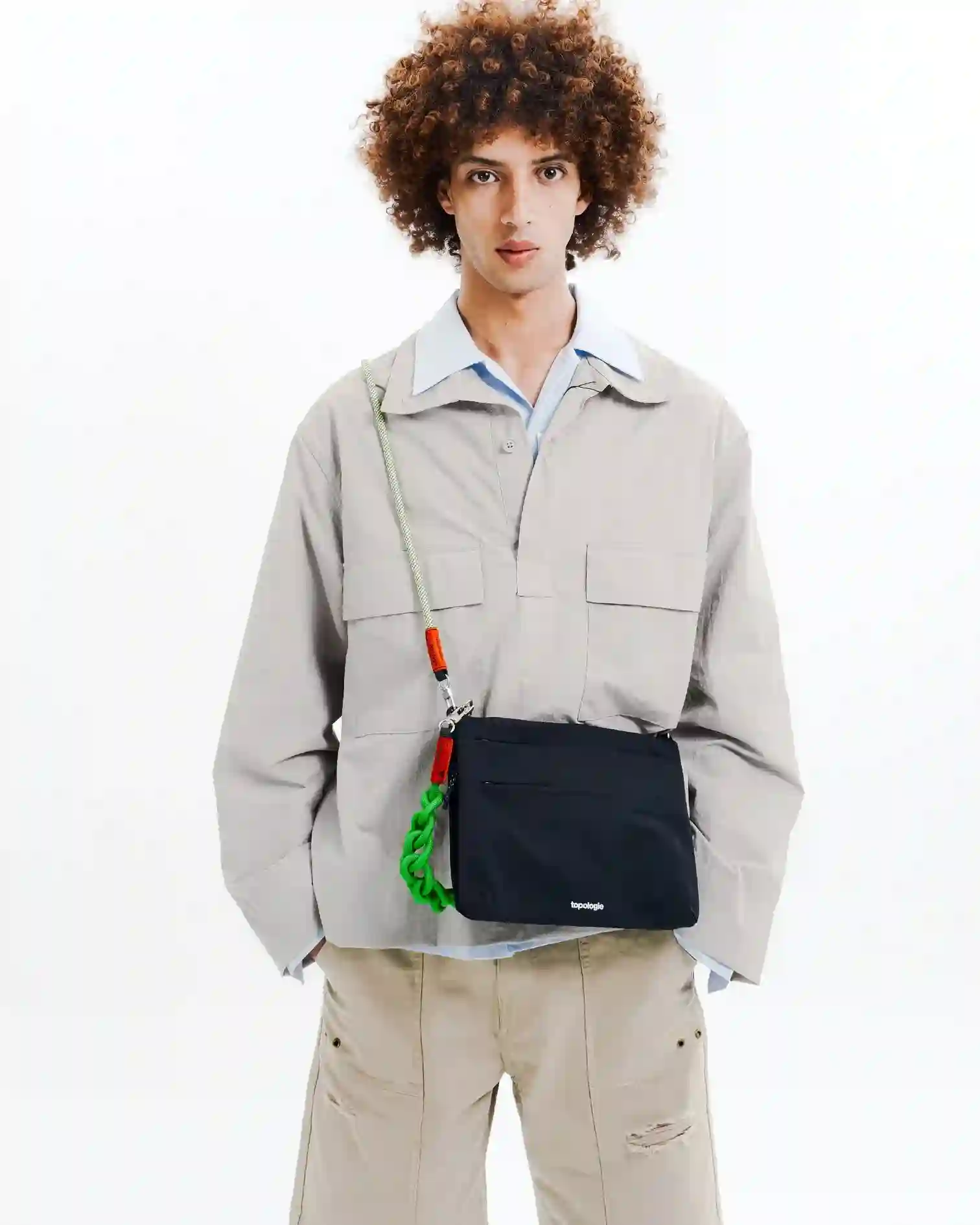 Sacoche plano M (Black Tech Sateen) / Topologie
