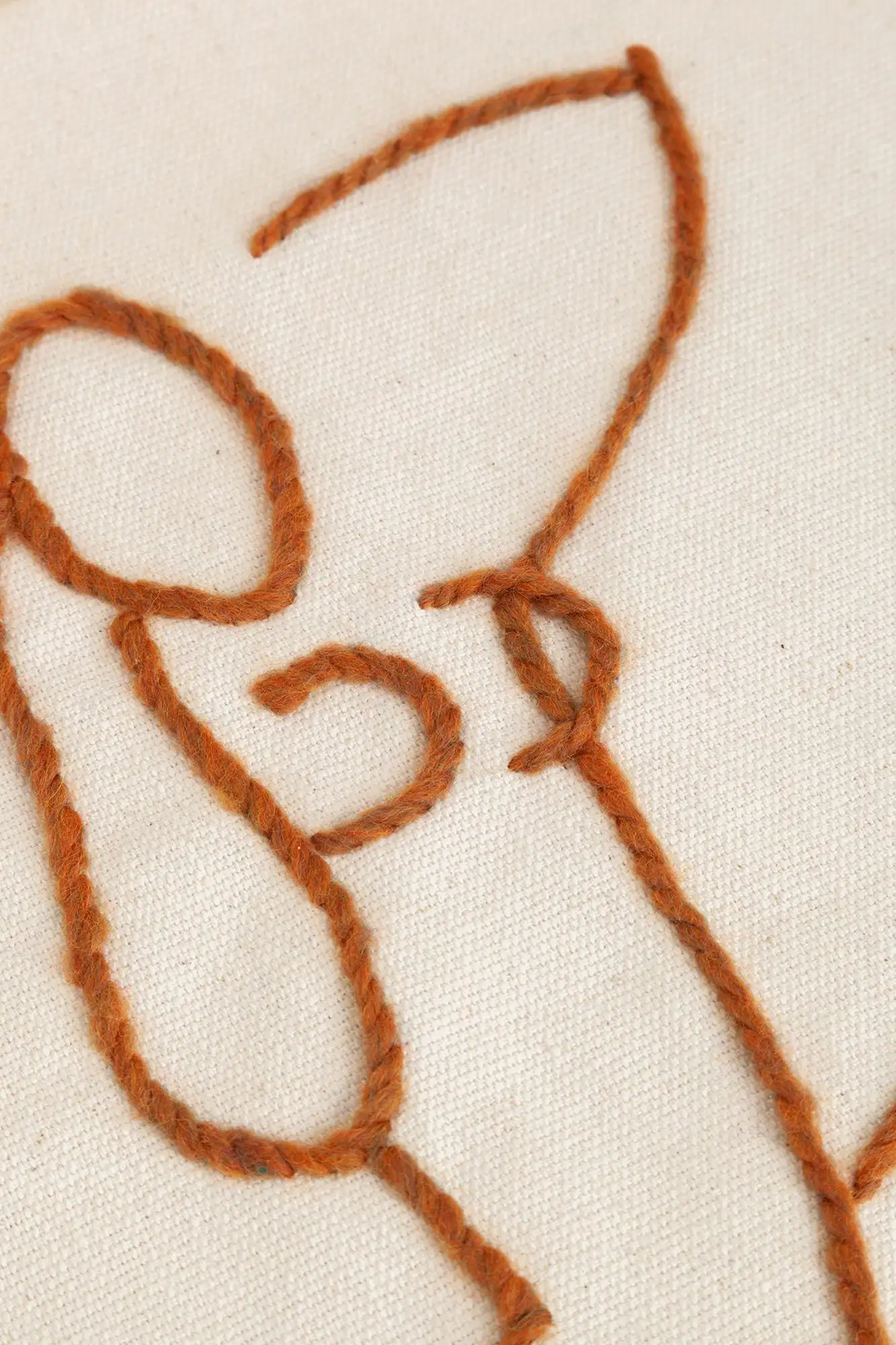 COJÍN MAGNOLIA (BEIGE Y BORDADO CAMEL) / STUDIO.FI - Imagen 4