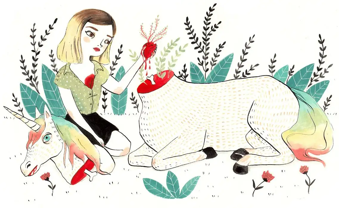 ORIGINAL "HOLA UNICORNIO" / MARIA HESSE - Imagen 2