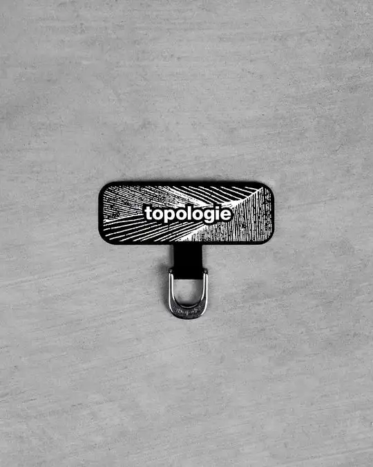 Cajas de la correa del teléfono del anillo D (negro) / Topologie