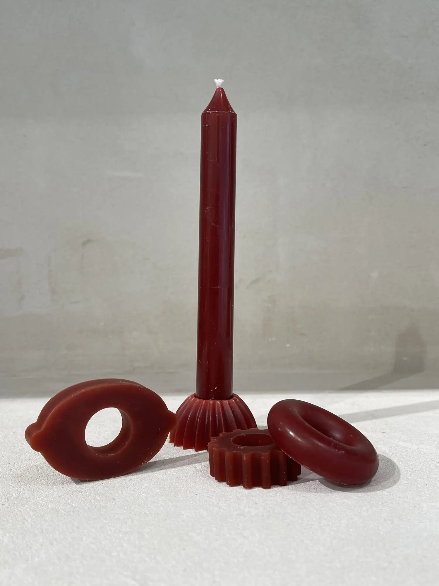 TOTEM MONOCROMO BURDEOS NAVIDAD / CALL ME CANDLE - Imagen 2