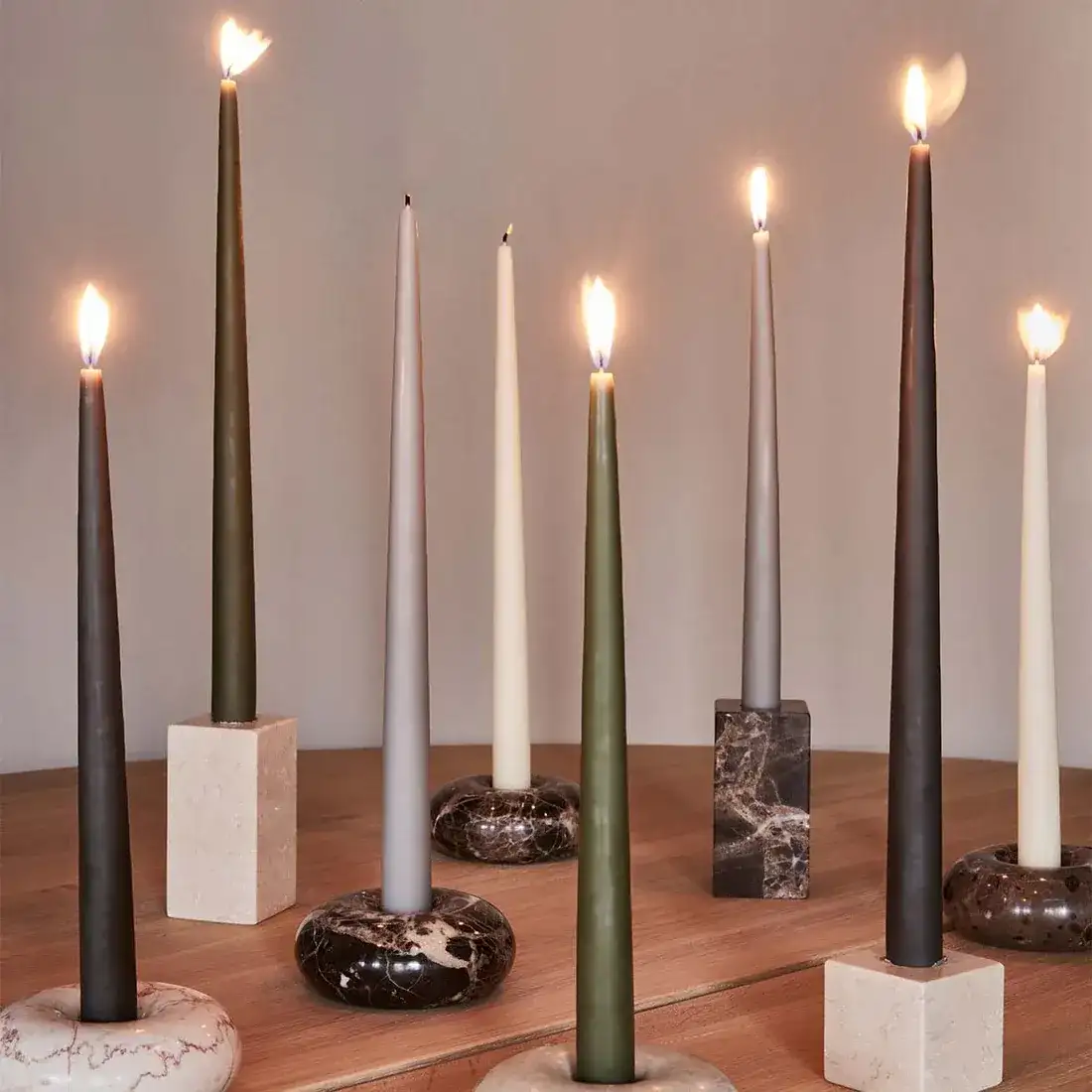 Pack 2 White candles L / Oyoy - Image 2