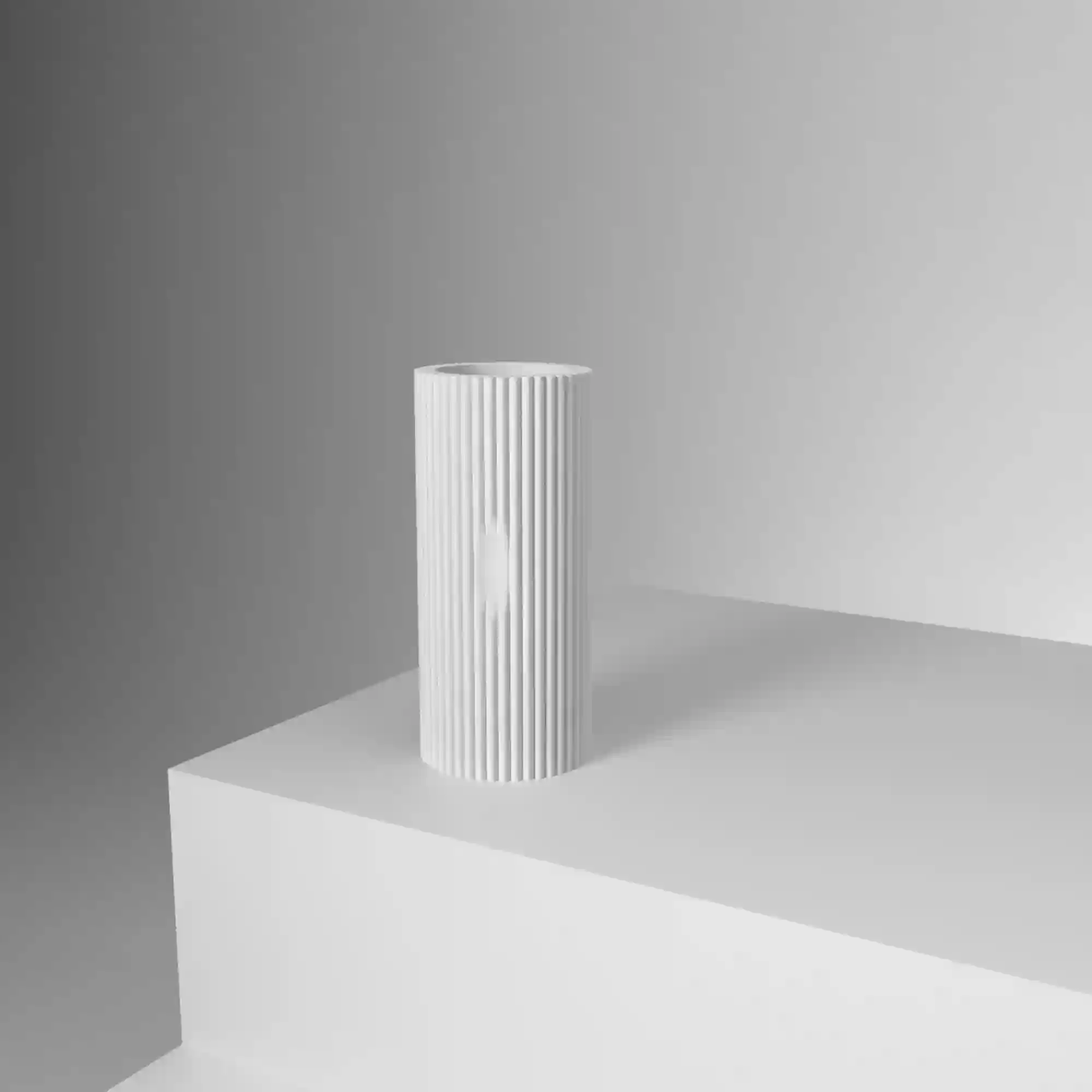 JARRÓN MERKAK BLANCO L / MENDELEK STUDIO