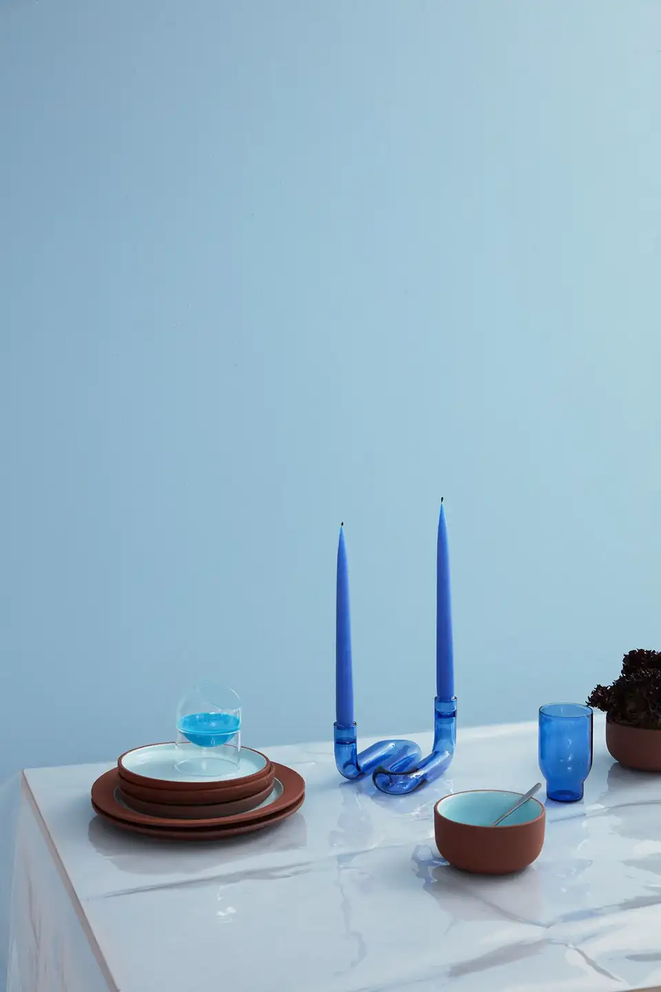 Bowl of mud and blue 2pc/ Studio About - Image 2