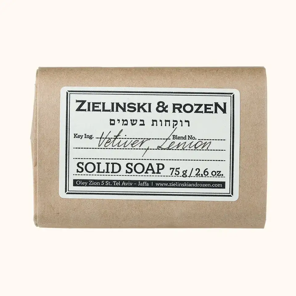 PASTILLA DE JABÓN VETIVER, LEMON / ZIELINSKI & ROZEN